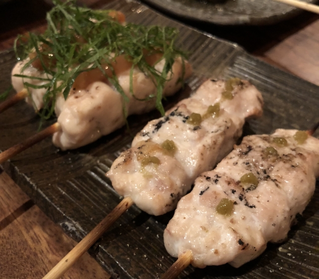 紫蘇と梅の焼き鳥